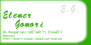 elemer gomori business card